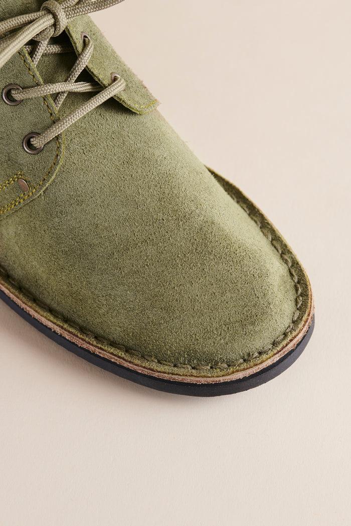 Brother Vellies Erongo Vellies In Olive Suede