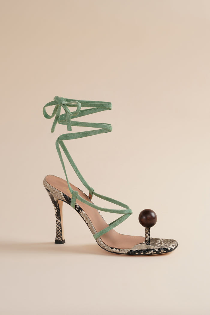 brother vellies Globe Sandals in Cactus Green