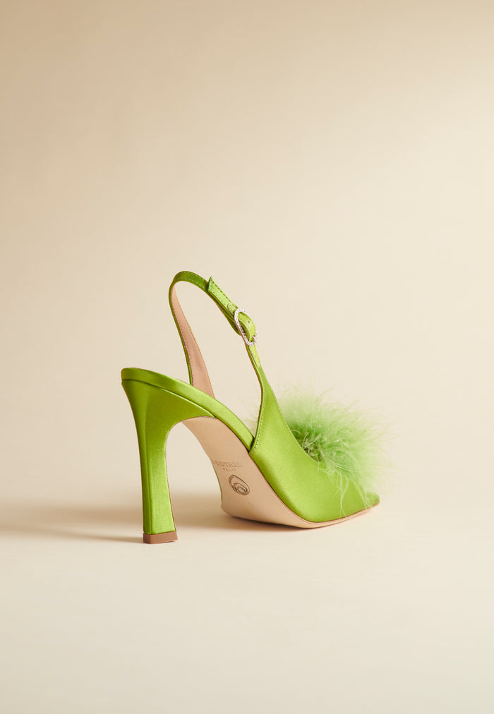 Brother Vellies Holly Pump In Avocado Satin