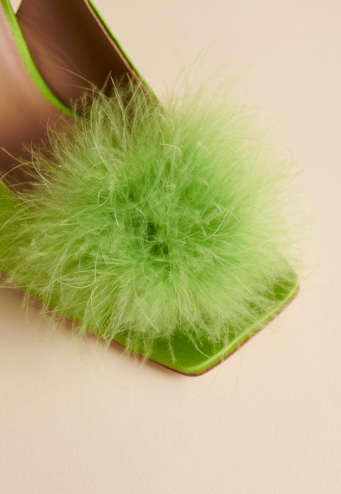 Brother Vellies Holly Pump In Avocado Satin