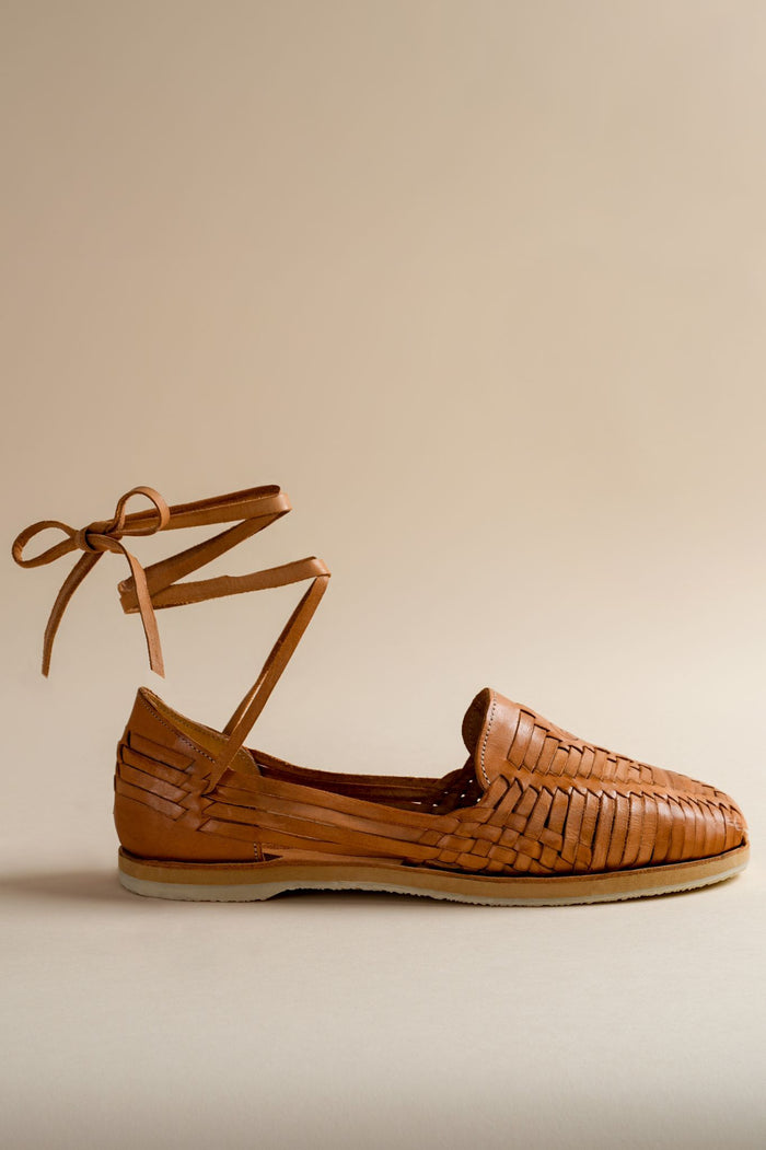 brother vellies Lace Up Huarache in Nutmeg