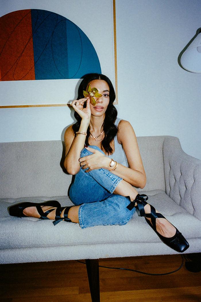 brother vellies Lali Ballet Flat in Midnight