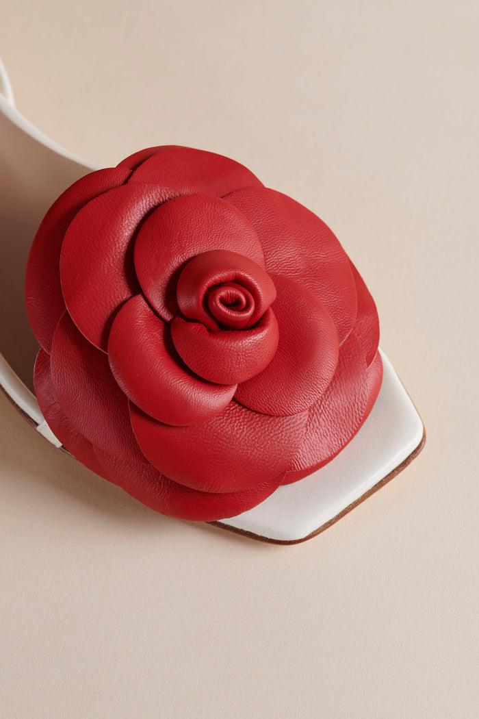 brother vellies Lilia Flat Sandal in Ivory