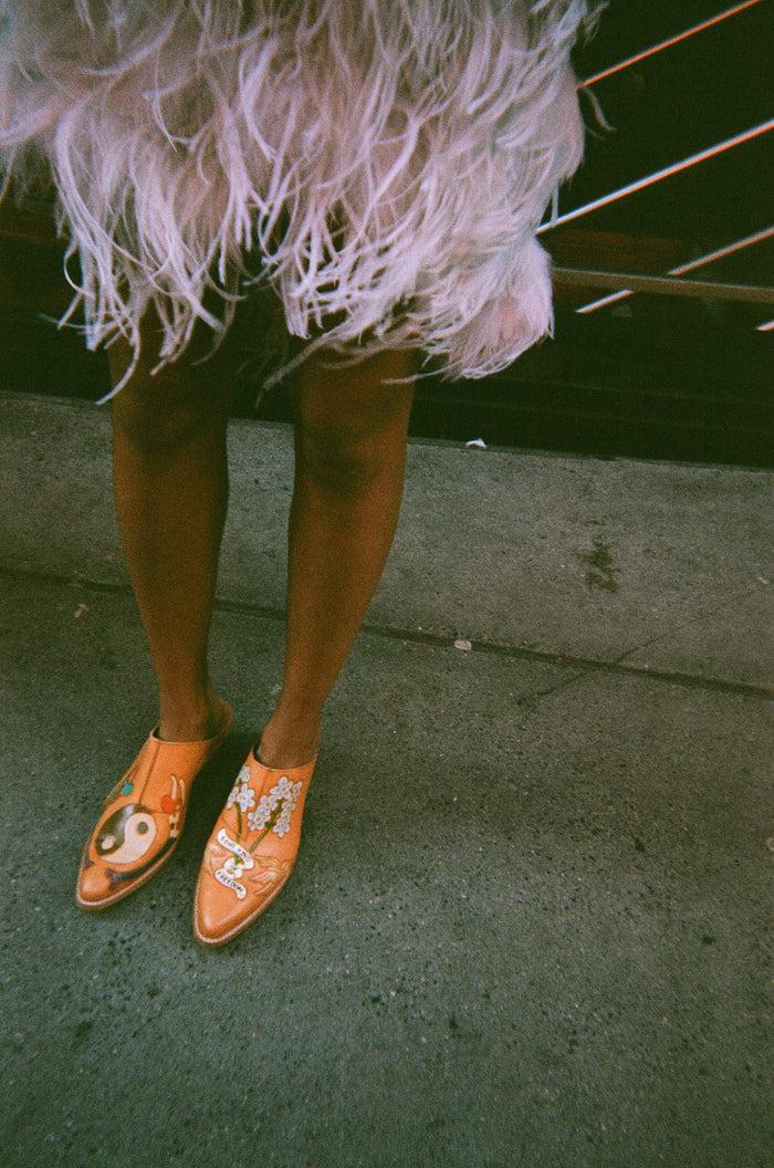 brother vellies Mermaid Doodle Mule