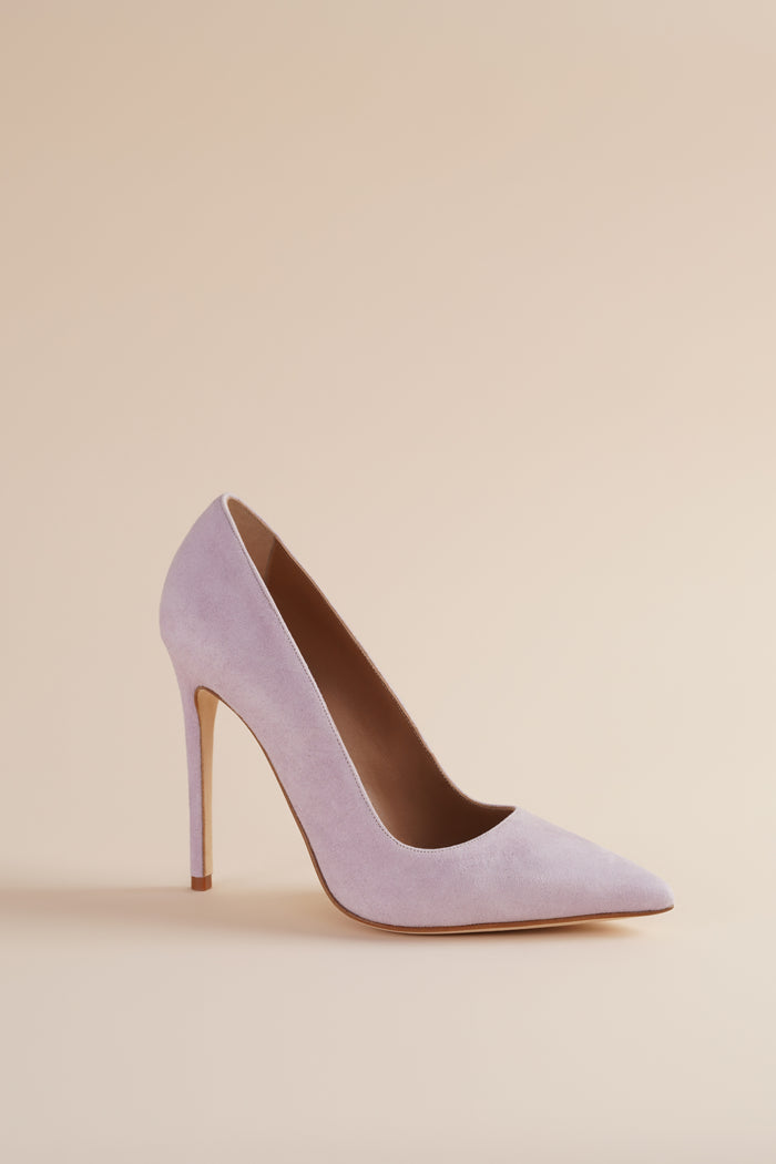 brother vellies Nude Pump in Lavender Suede