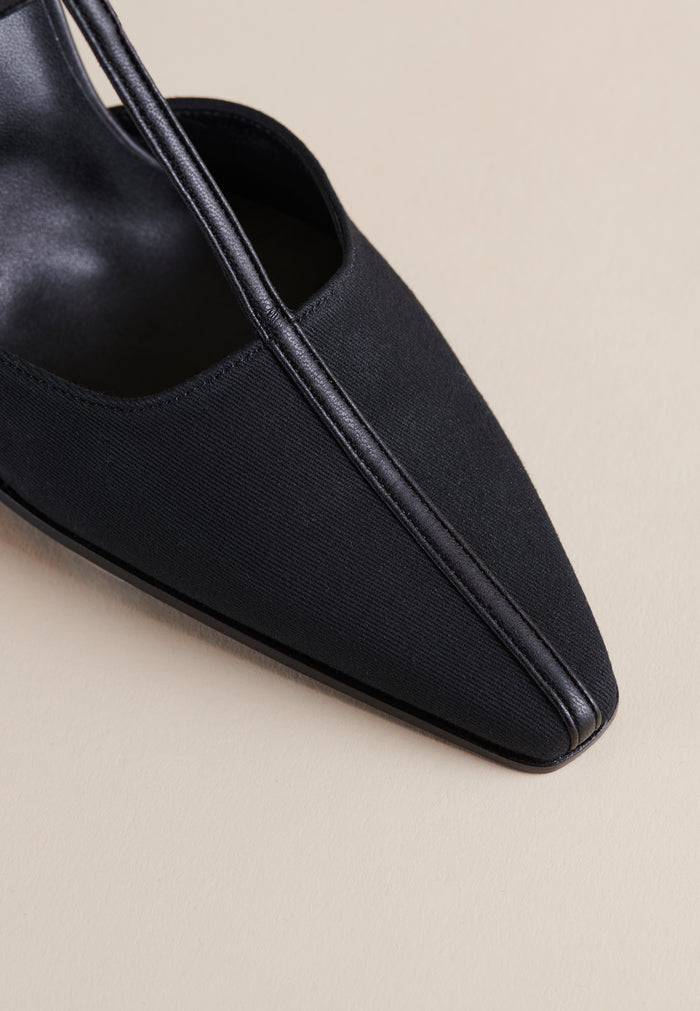 Brother Vellies Olivia Pump In Midnight Nylon