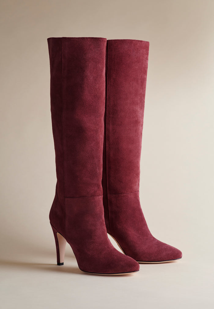 Brother Vellies Palms Boot In Oxblood Suede