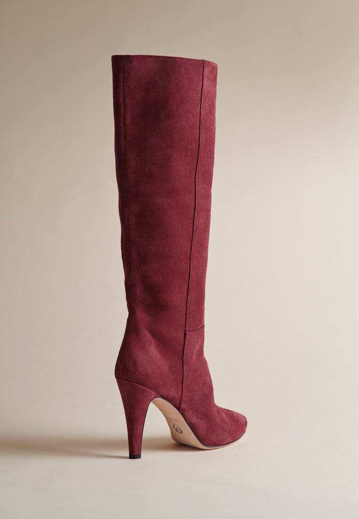 Brother Vellies Palms Boot In Oxblood Suede