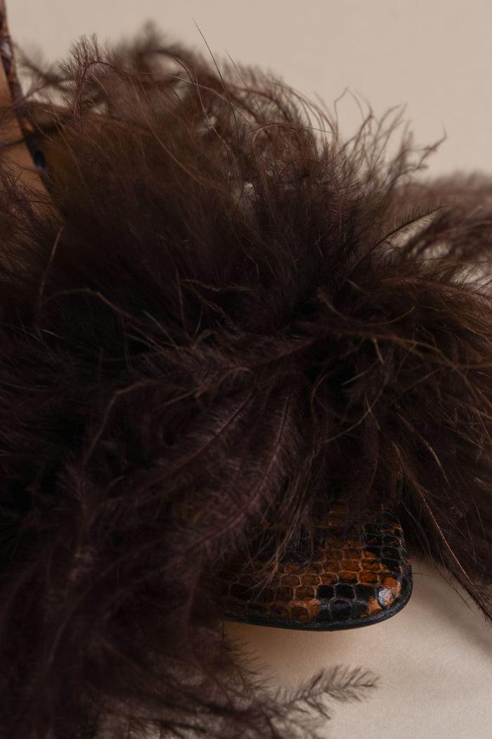 Brother Vellies Palms Pump In Espresso And Leone