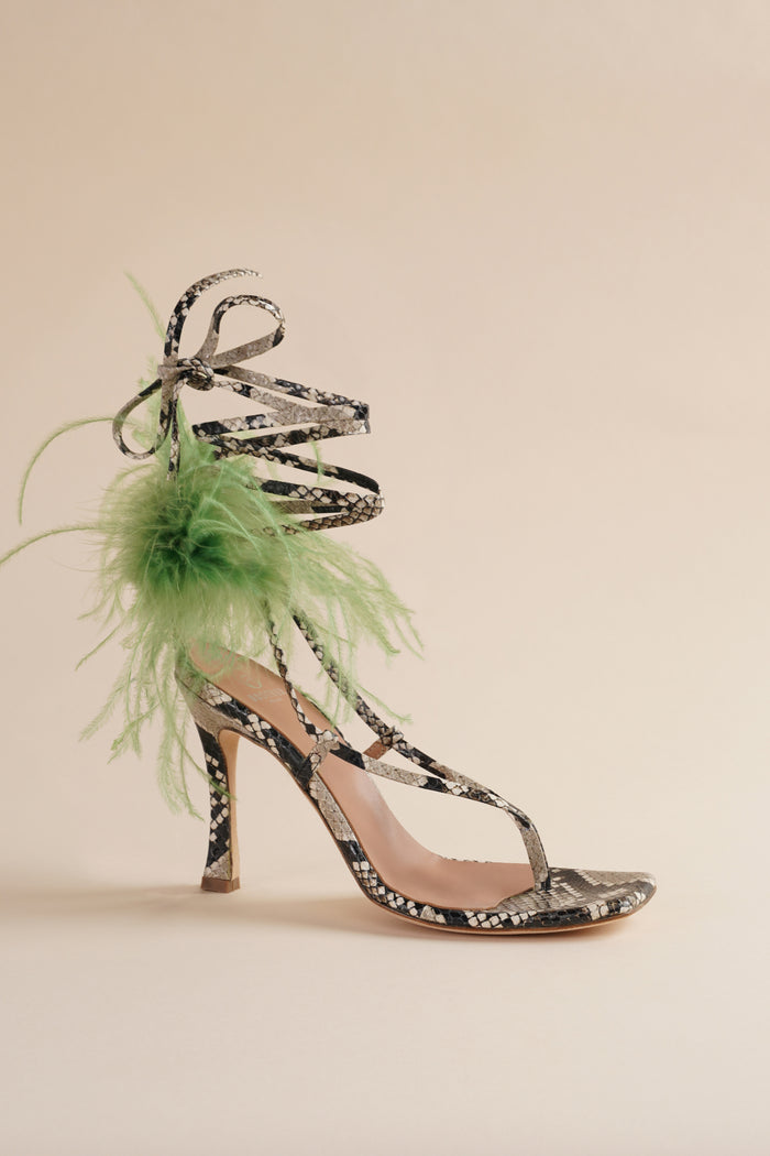 brother vellies Paloma Sandal in Avocado Green