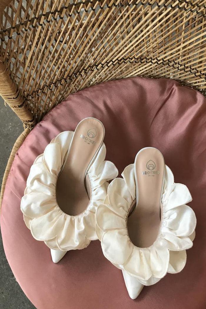 Brother Vellies Stell Mule In Ivory