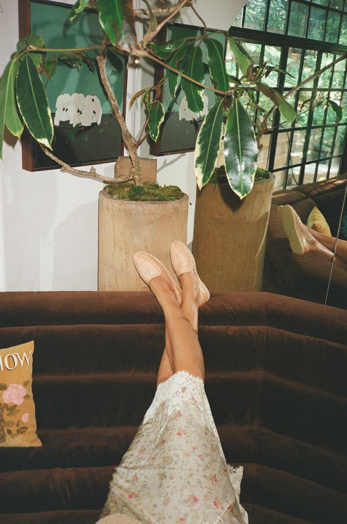 Brother Vellies Summer Huarache In Blush