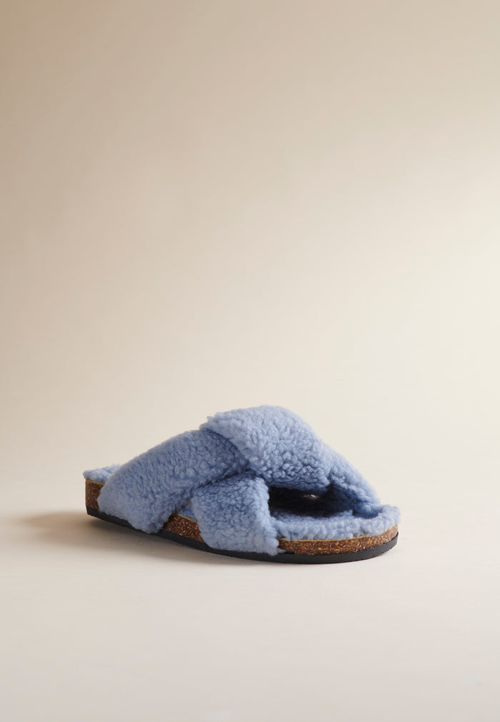 Brother Vellies Teddy Togo In Sky Blue