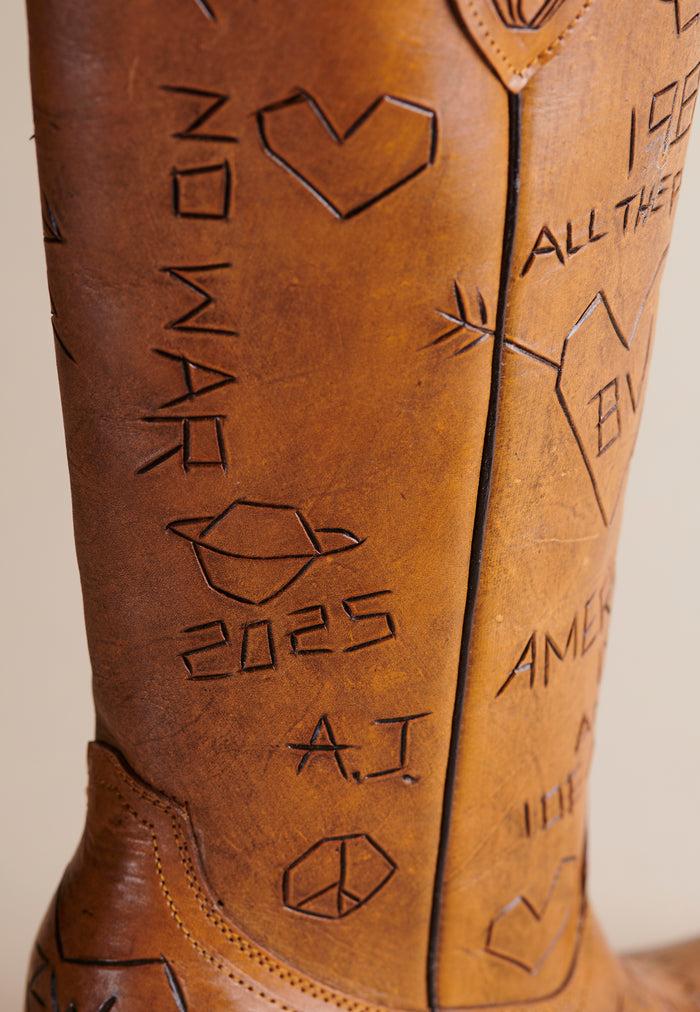 Brother Vellies Tree Of Life Doodle Cowboy Boot