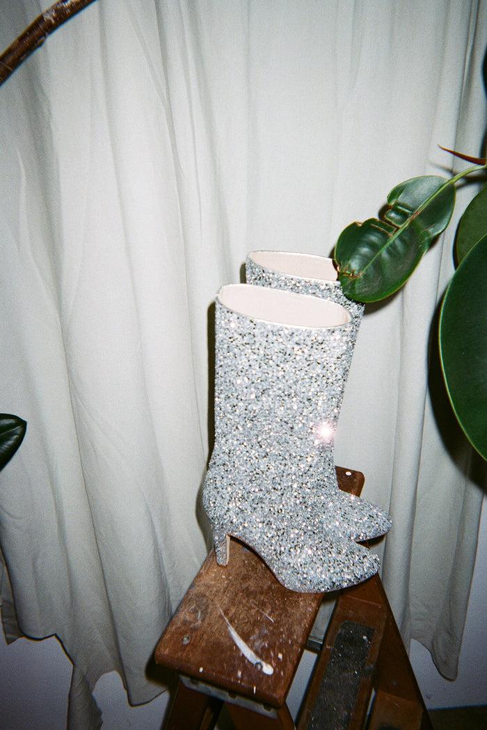Brother Vellies Elevator Boot In Disco Dust Glitter