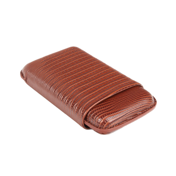 Brouk & Co Brown Lizard Triple Cigar Holder