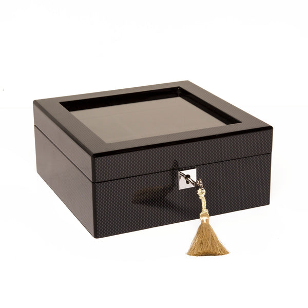 Brouk & Co Carbon Fiber 6-Slot Watch Box