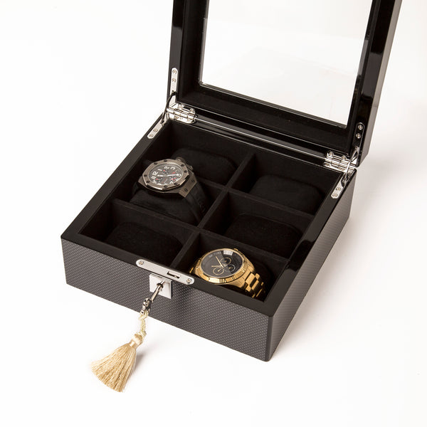 brouk & co Carbon Fiber 6-Slot Watch Box