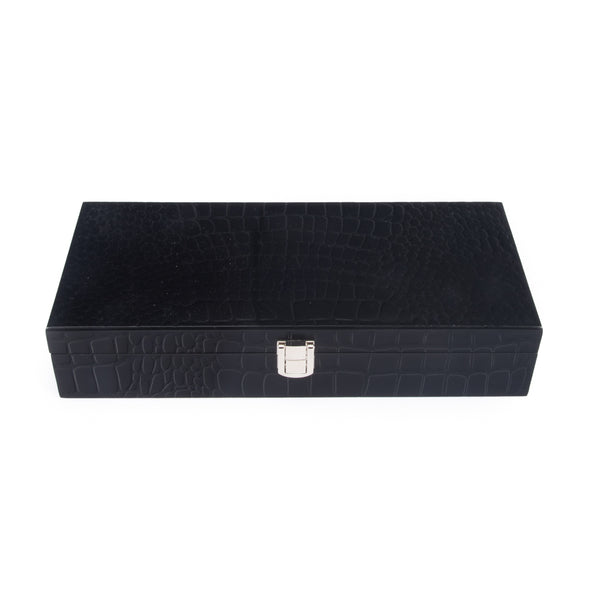 Brouk & Co Croc Laser Engraved 100 Chip Poker Set