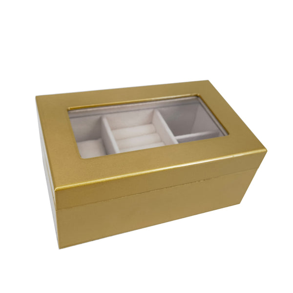 Brouk & Co Kylie Mini Glass Top Jewelry Box