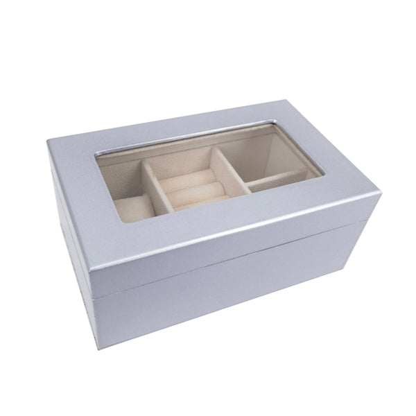 Brouk & Co Kylie Mini Glass Top Jewelry Box