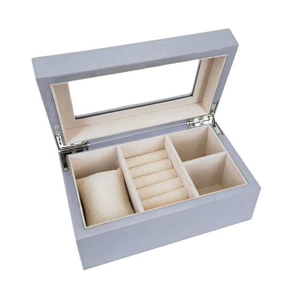 Brouk & Co Kylie Mini Glass Top Jewelry Box