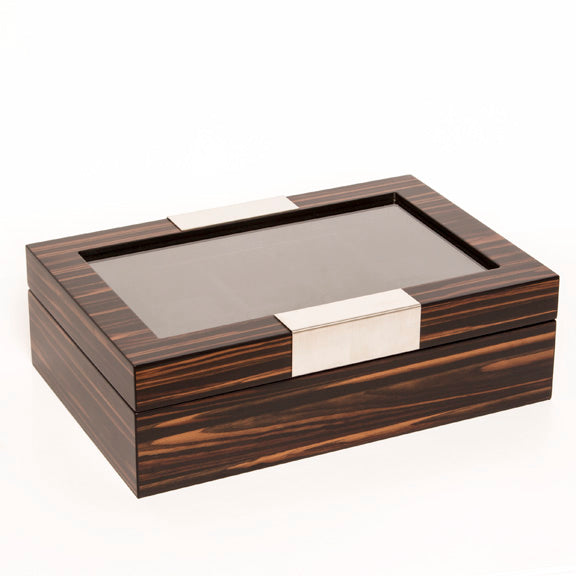 Brouk & Co Matte Ebony 10-Slot Watch Box