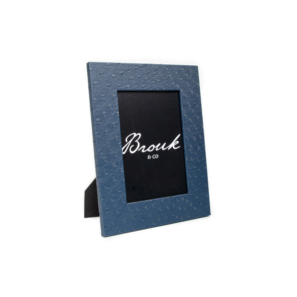 brouk & co Ostrich Leather Picture Frame