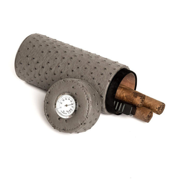 brouk & co Ostrich Travel Cigar Humidor