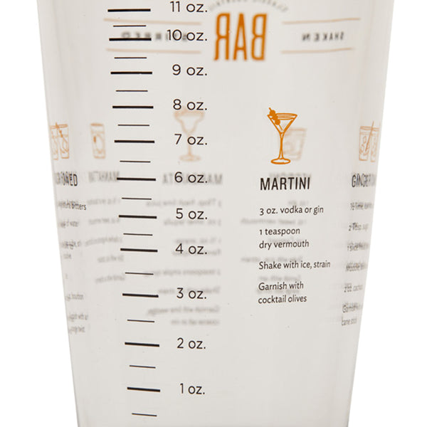 Brouk & Co Skye Cocktail Recipe Shaker (Gold)