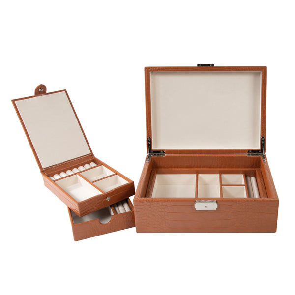 brouk & co Sydney Jewelry Box with Travel Tray