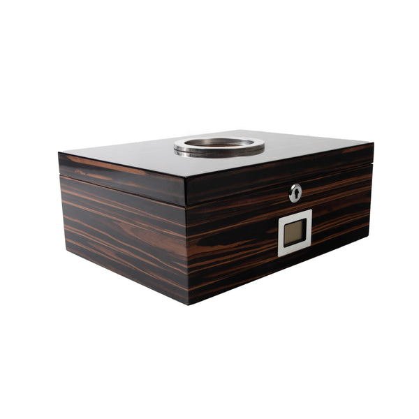Brouk & Co The Colton High Gloss Ebony Cigar Humidor