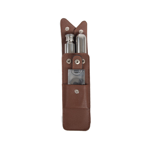 Brouk & Co The Hip Trio Cigar And Flask Set