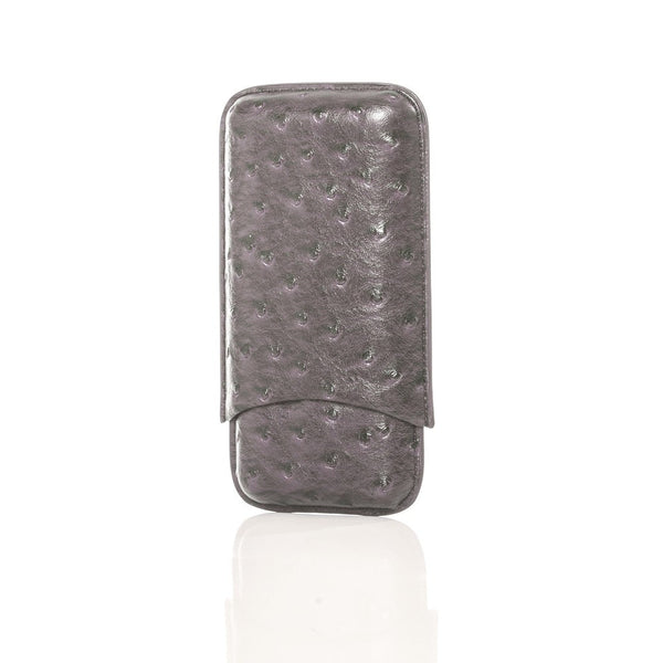 brouk & co Keep it Fresh Cigar Holder Triple In Ostrich Leather