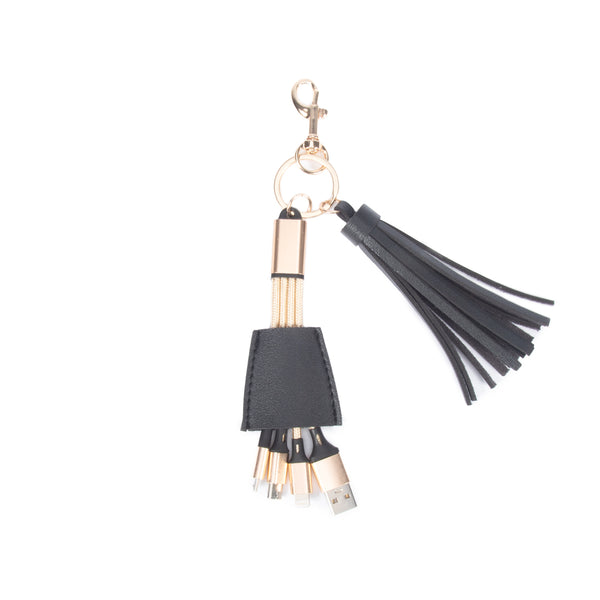 Brouk & Co Tassel Keychain W-4 Universal Charging Cable