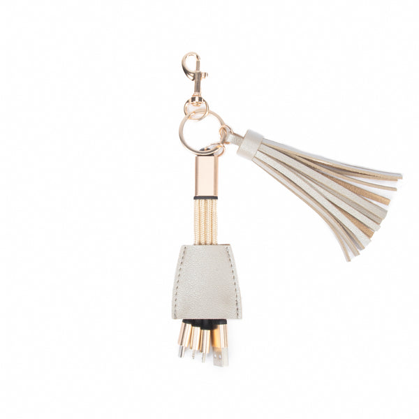 Brouk & Co Tassel Keychain W-4 Universal Charging Cable