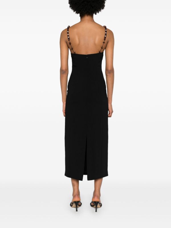 Browns 16Arlington Black Solaria Midi Dress | Browns Day Dresses