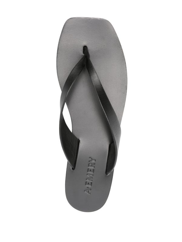 Browns A.EMERY Black The Kinto Leather Flip-Flops | Browns Flip Flops & Slides