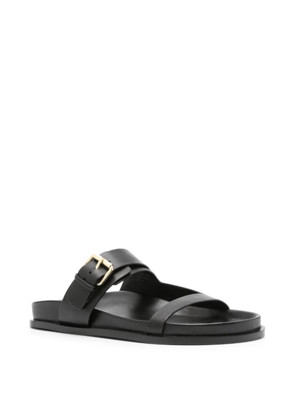 Browns A.EMERY Black The Prince Leather Sandals | Browns Sandals