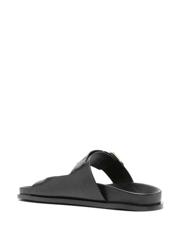 Browns A.EMERY Black The Prince Leather Sandals | Browns Sandals