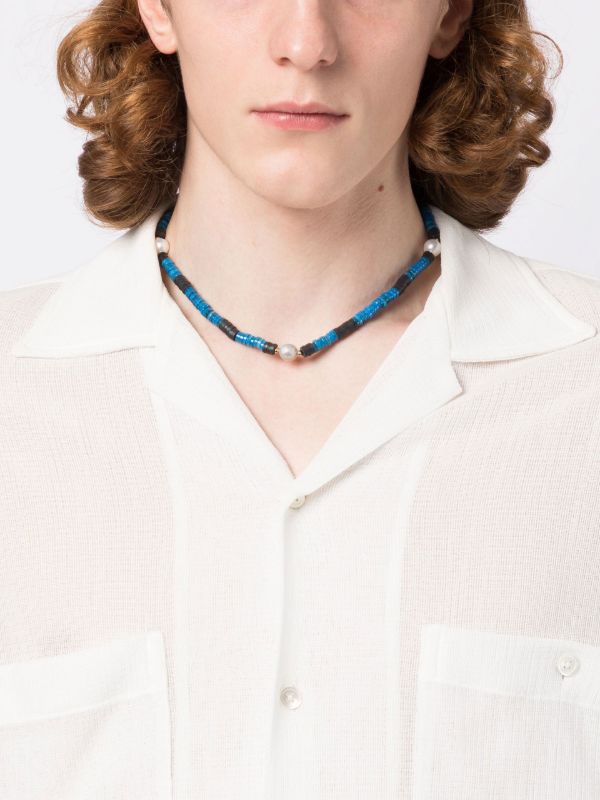 Browns A Sinner In Pearls Blue Beaded Pearl Necklace | Browns Necklaces