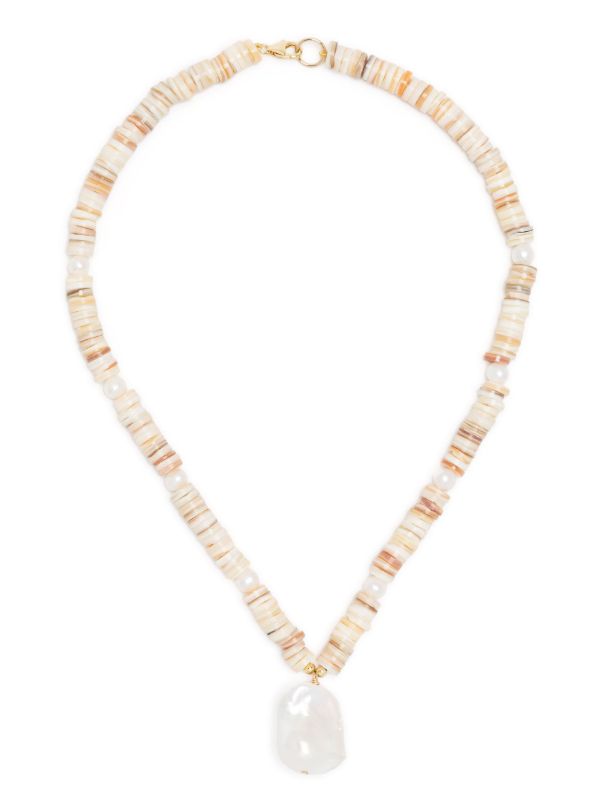 Browns A Sinner In Pearls Gold-tone Shell Pearl Necklace | Browns Necklaces