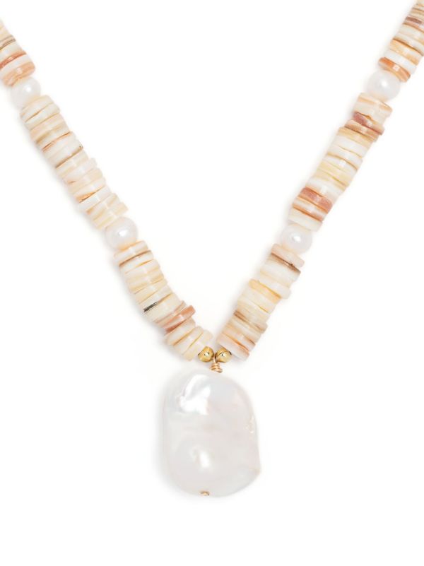browns A Sinner in Pearls gold-tone shell pearl necklace | Browns Necklaces