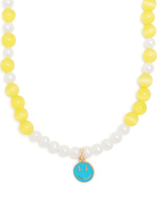 browns A Sinner in Pearls gold-tone Smiley pearl quartz necklace | Browns Necklaces