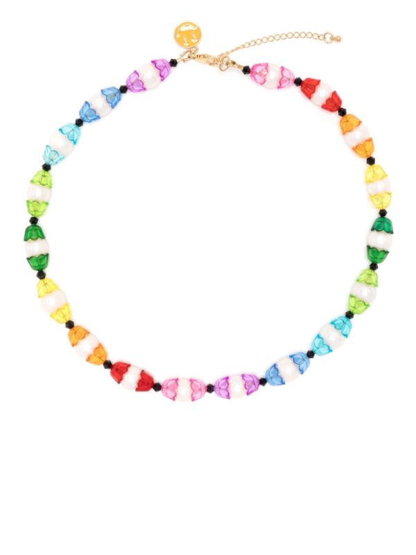 browns A Sinner in Pearls Multicolour Pearl Rainbow Beaded Necklace | Browns Necklaces