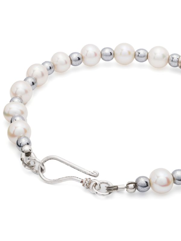Browns A Sinner In Pearls Sterling Silver Pearl And Hematite Bracelet | Browns Bracelets