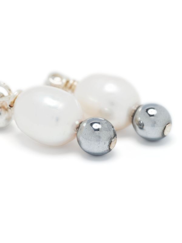 Browns A Sinner In Pearls Sterling Silver Pearl And Hematite Drop Earrings | Browns Earrings