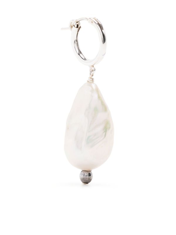 browns A Sinner in Pearls Sterling Silver Pearl Hoop Earring | Browns Earrings