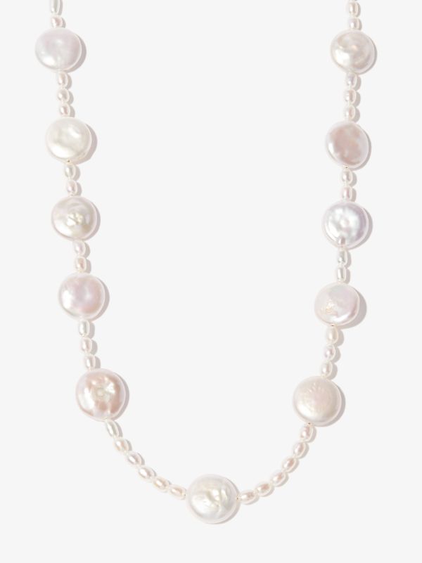 browns A Sinner in Pearls white flat pearl beaded necklace | Browns Necklaces
