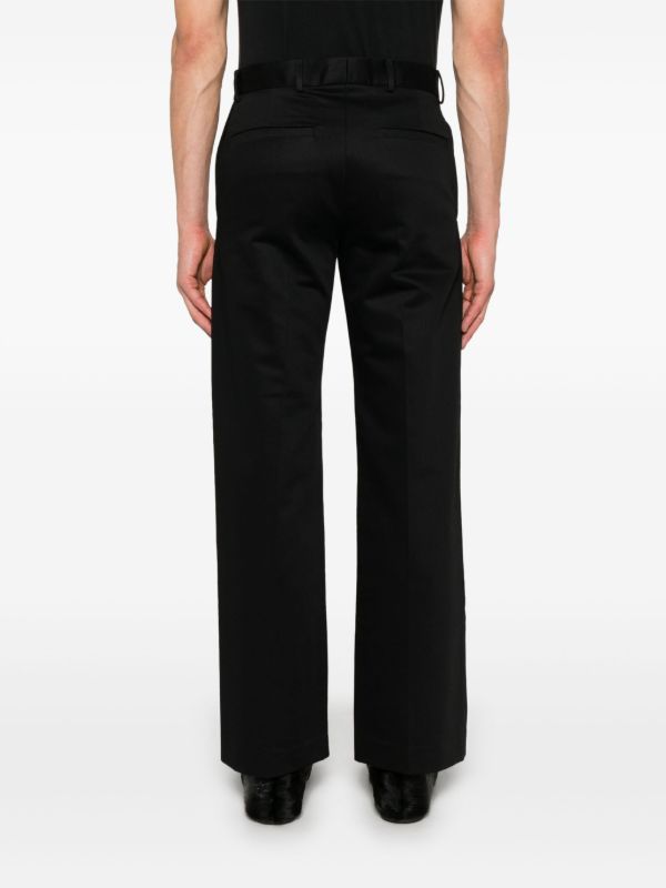 Browns AARON ESH Black Straight-Leg Trousers | Browns Regular-Fit & Straight Leg Pants